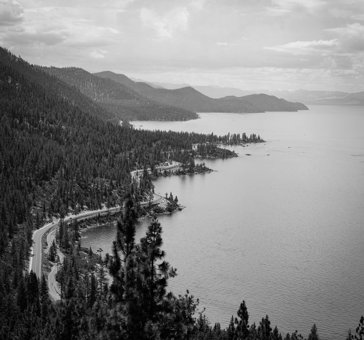 Highway along the coast